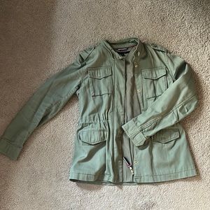 Tommy Hilfiger light green fall jacket